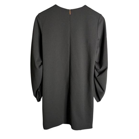 Tibi Sculpted Sleeve Shift Dress Black Size 0 - Picture 6 of 8